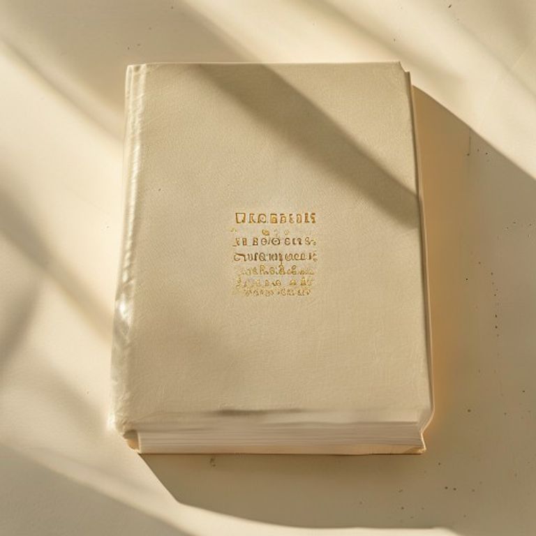 Cloth-bound hardcover book cover with embossed title